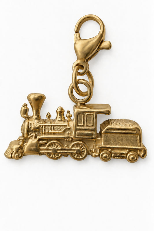 DLR Train Gold Charm